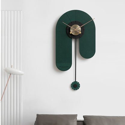 The Surreal Flow of Life - Luxe Wall Clock - Style 6 - Green