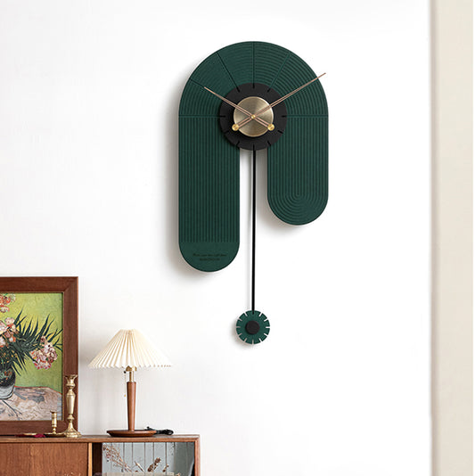 The Surreal Flow of Life - Luxe Wall Clock - Style 6 - Green