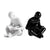 The Pages of Possibility Ceramic Table Showpiece & Bookend - Black & White