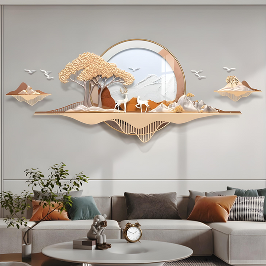Whispers of the Meadow - Nature Themed Premium 3D Wall Art - Style 1 ~ 7 Feet Long