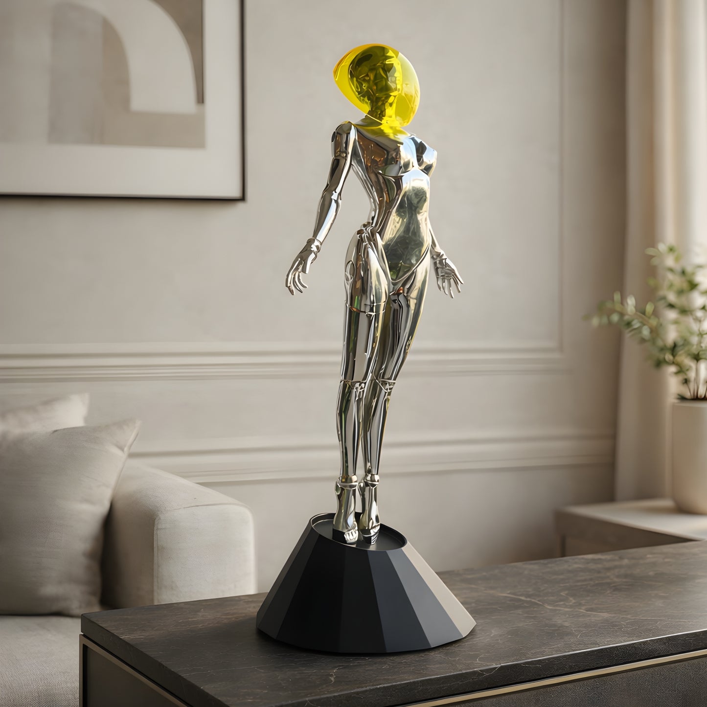 The Awakened - Futuristic Human Figurine ~ 2 ft Tall