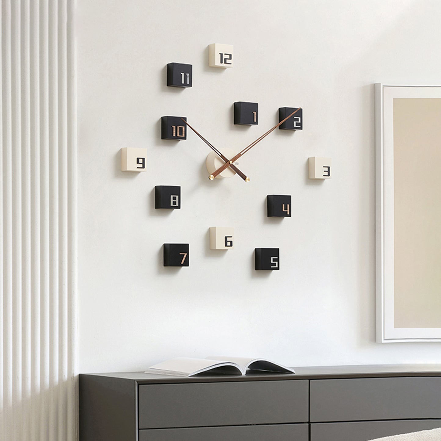 Eye of the Hurricane - Designer Wall Clock - Style 3 ~ 3 x 2.5 ft