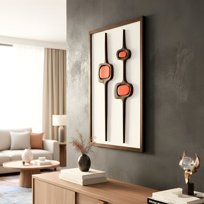 Pulse - Modern Abstract Premium Wall Art ~ 3 ft x 2 ft