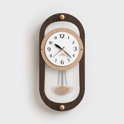 Tempo - Designer Pendulum Wall Clock - Brown