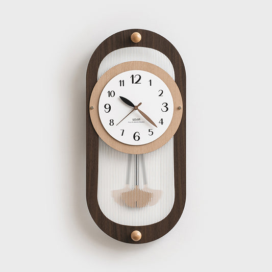 Tempo - Designer Pendulum Wall Clock - Brown