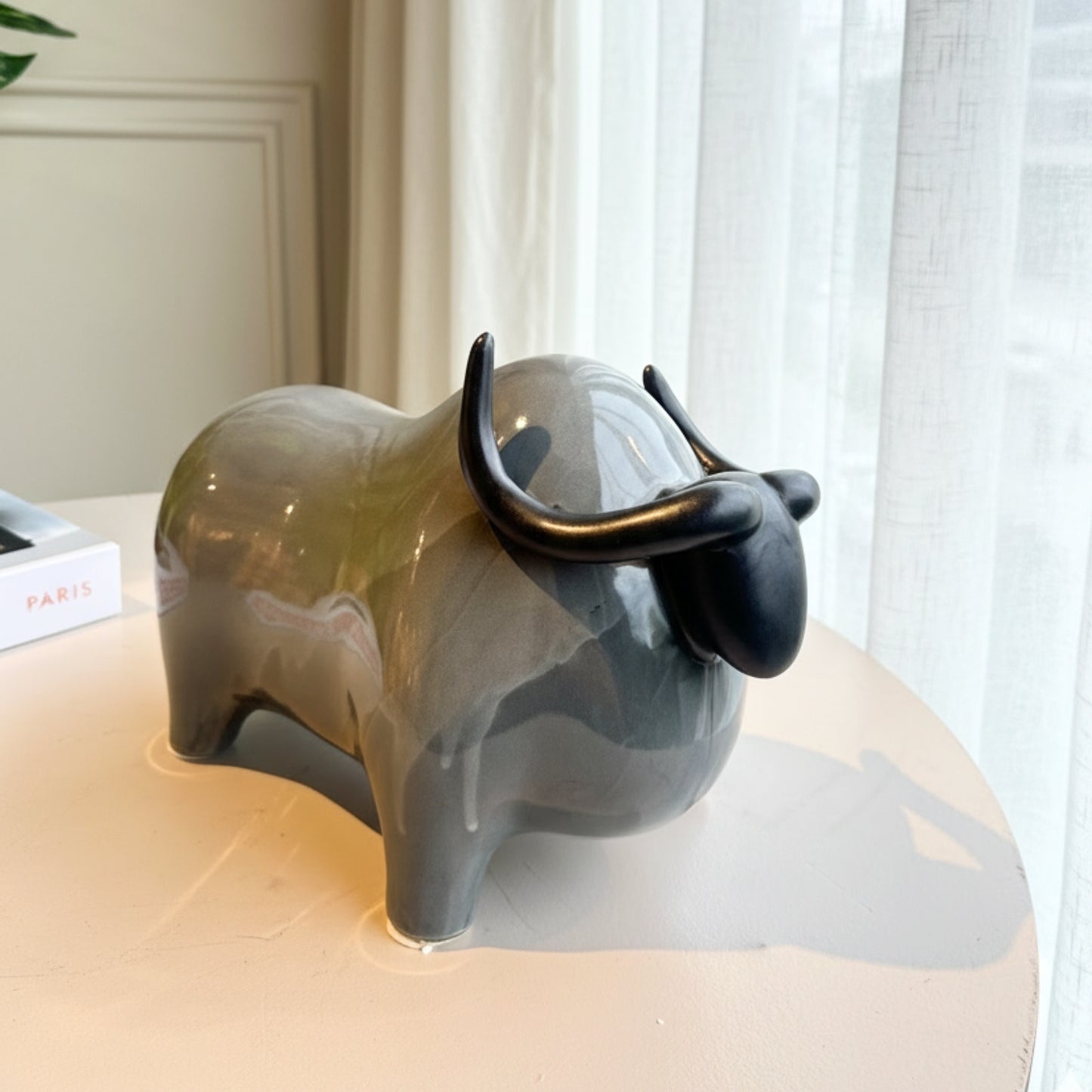 Tundra - Ceramic Yak Animal Showpiece