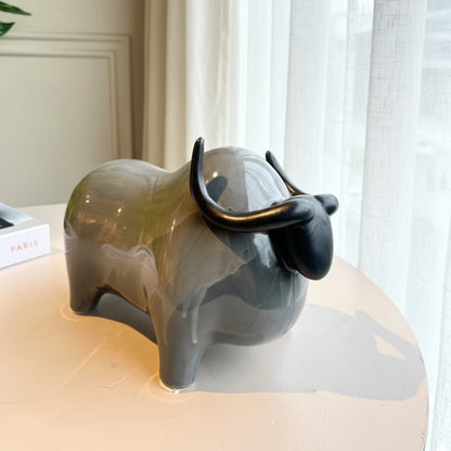 Tundra - Ceramic Yak Animal Showpiece