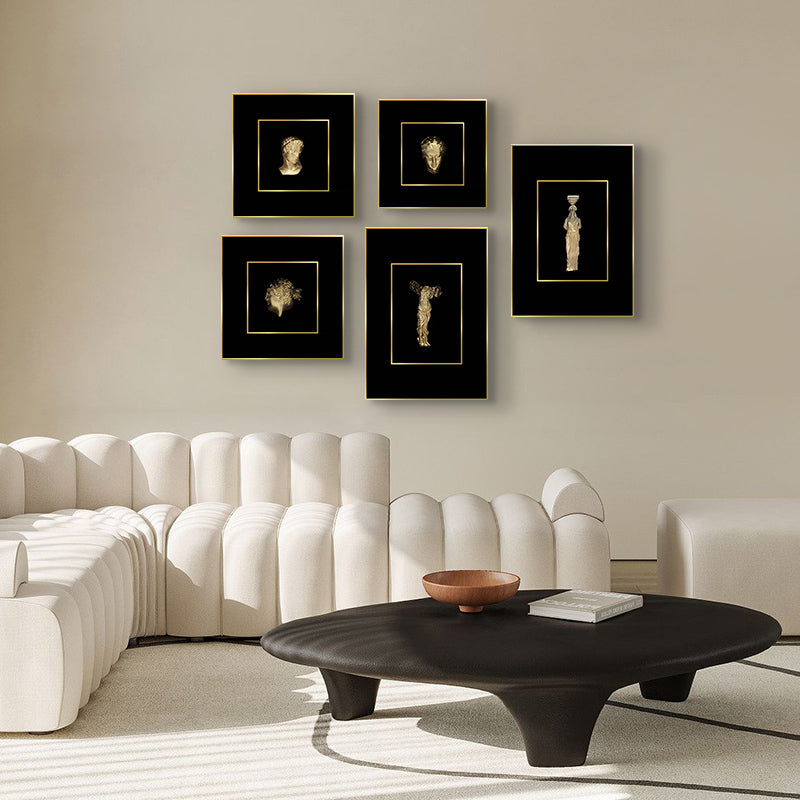 Premium Wall Art The Role Mosaic - Greek Figure Heads 3D Premium Wall Art