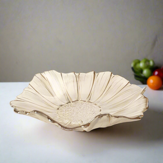 Decorative Bowl Bloom's Ballet - Flower Shaped Glass Decorative Bowl