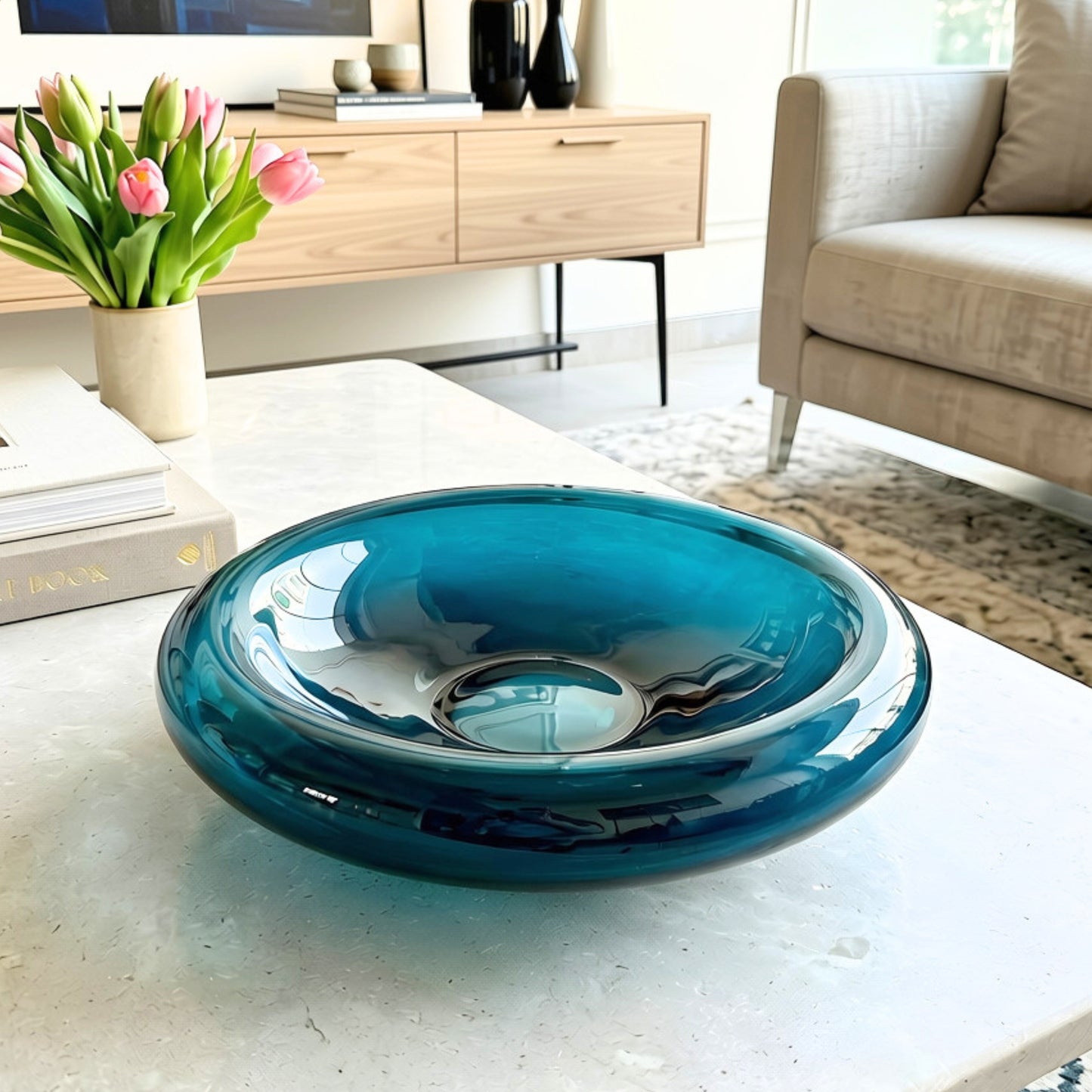 Ocean - Glass Decorative Bowl