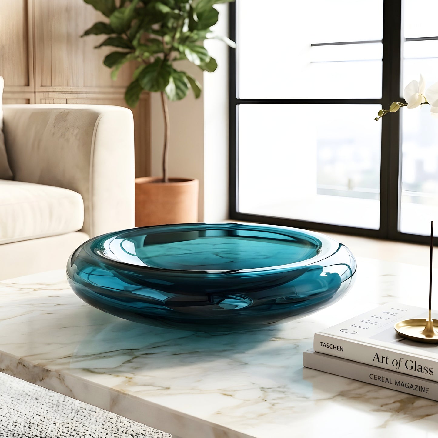 Ocean - Glass Decorative Bowl