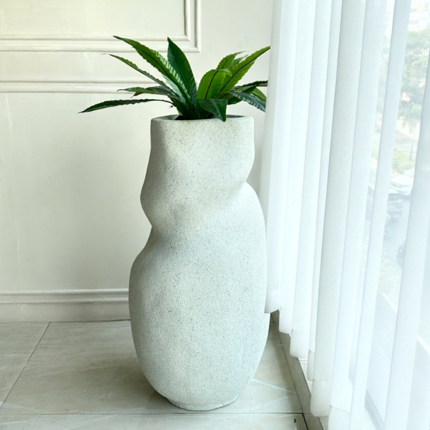 Forma ~ 2.5 ft & 3.5 ft Large Sculptural Plant Pots