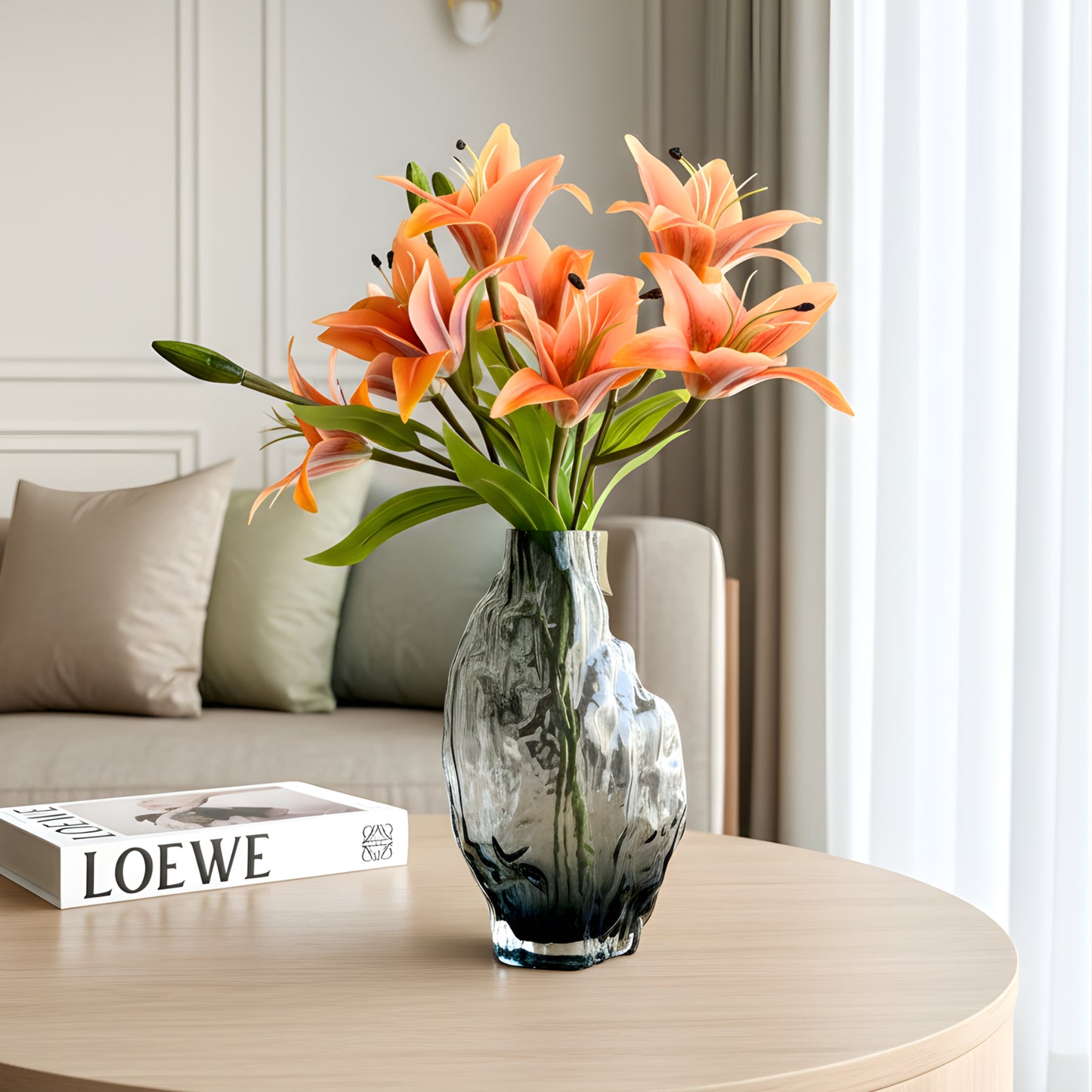 Glacial - Thick Crystal Glass Vase