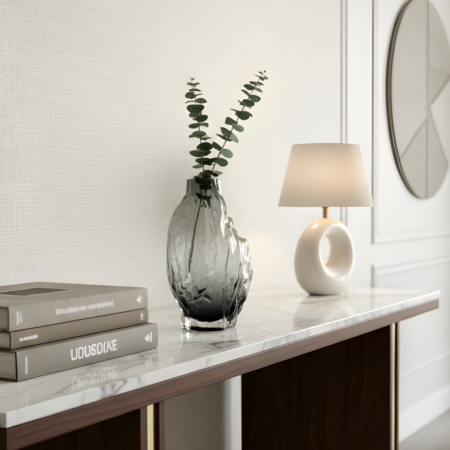 Glacial - Thick Crystal Glass Vase