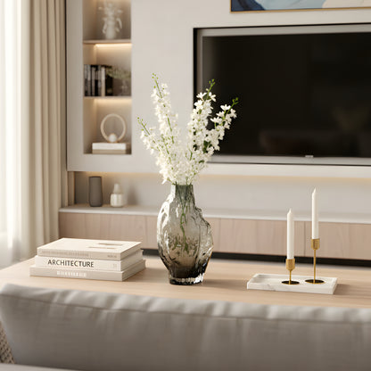 Glacial - Thick Crystal Glass Vase