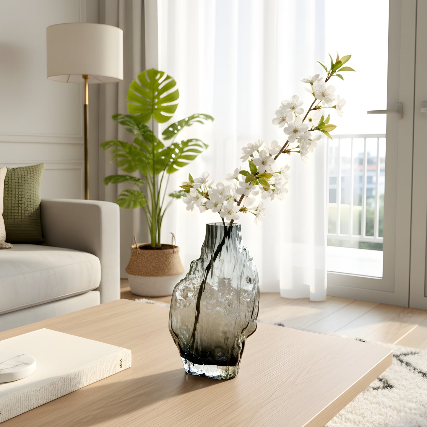 Glacial - Thick Crystal Glass Vase