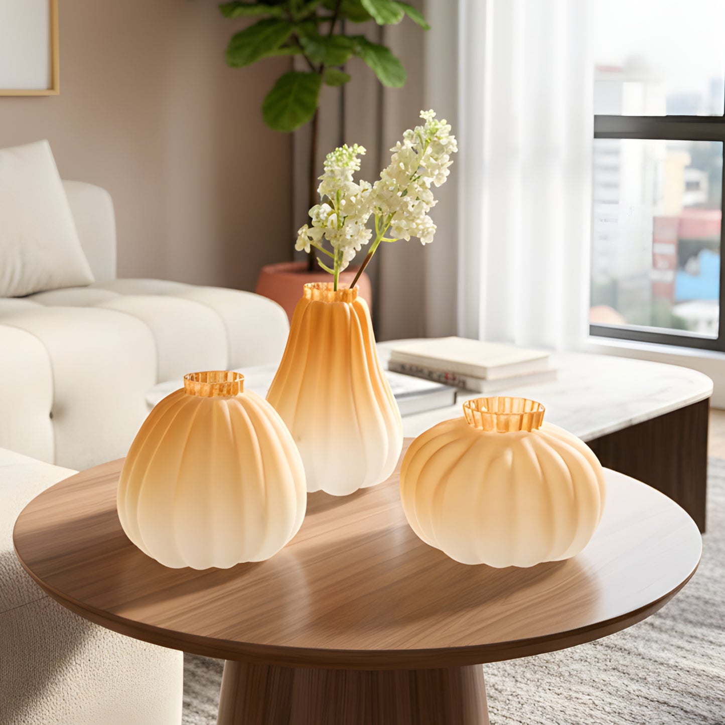 Mellow - Glazed Crystal Glass Vases