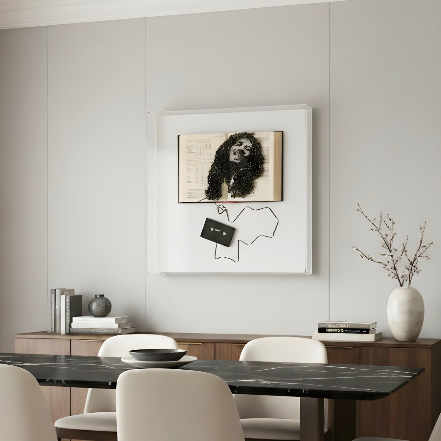 One Love – Bob Marley inspired Mixed Media Wall Art ~ 2 ft x 2 ft