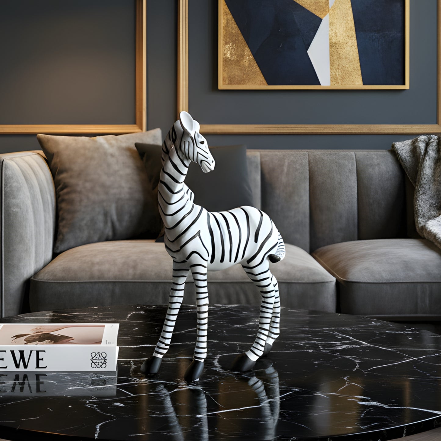 Savanna - Zebra Showpiece ~ 1.5 ft Tall