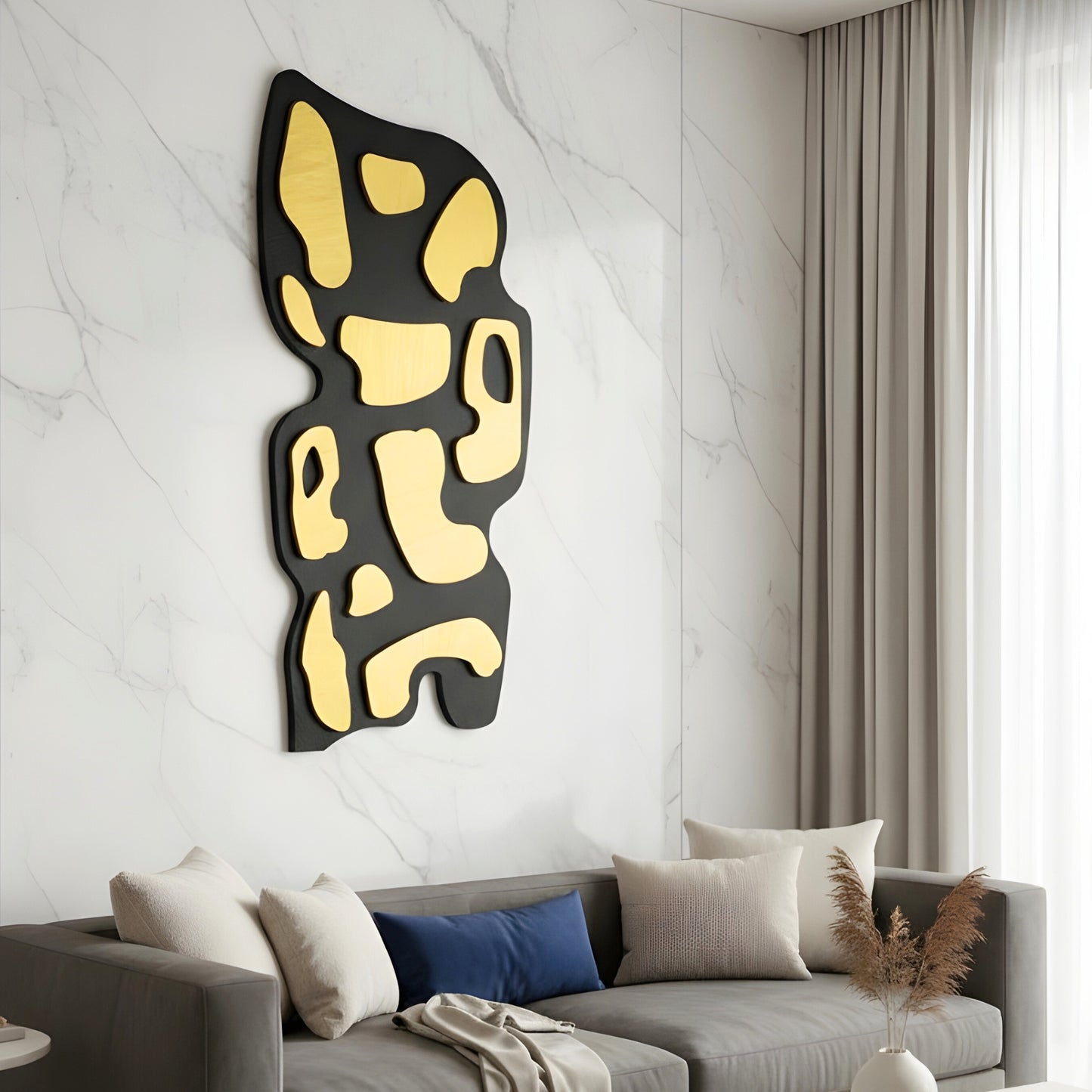 Mosaic - Modern Abstract Premium Wall Art ~ 4 ft x 2 ft