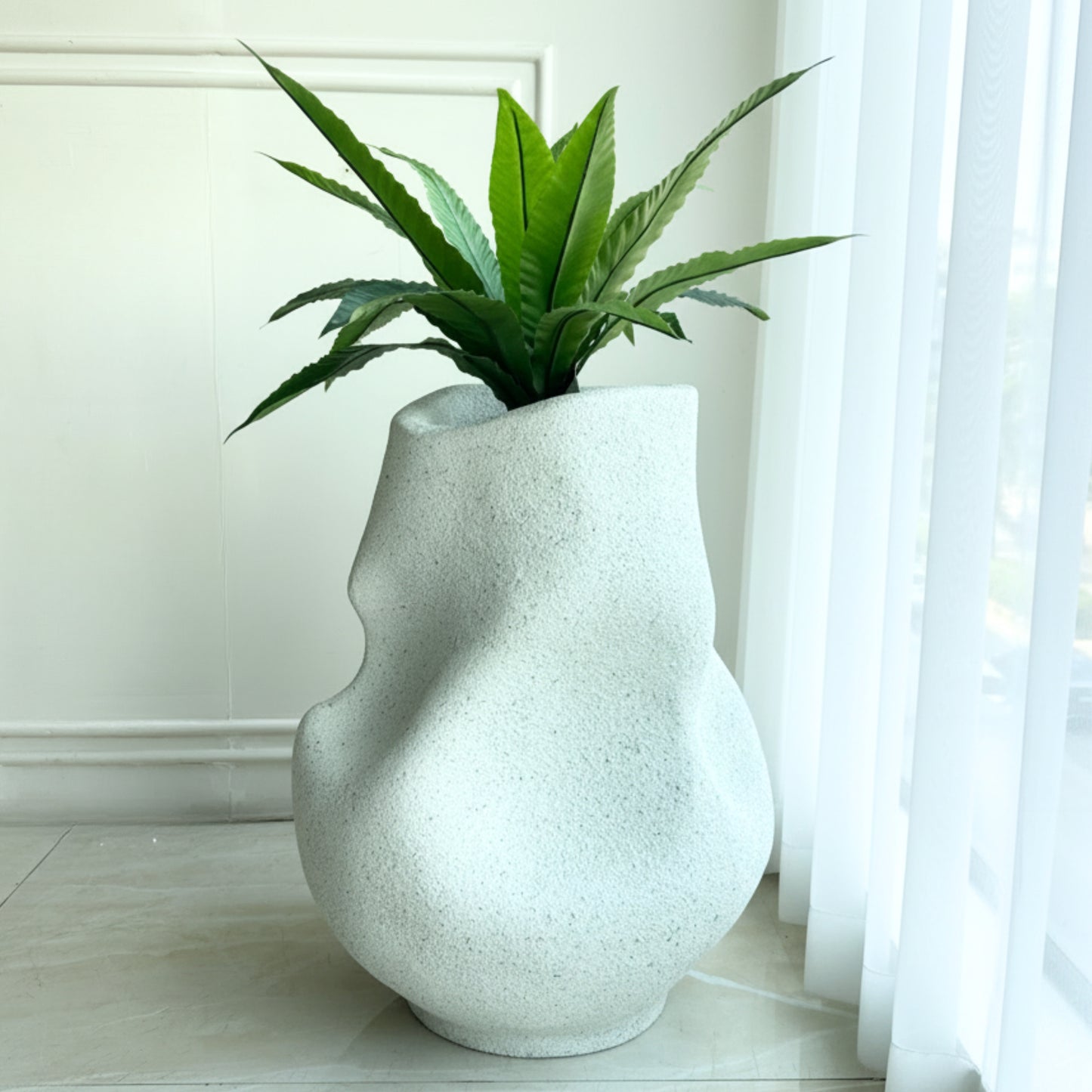 Forma ~ 2.5 ft & 3.5 ft Large Sculptural Plant Pots