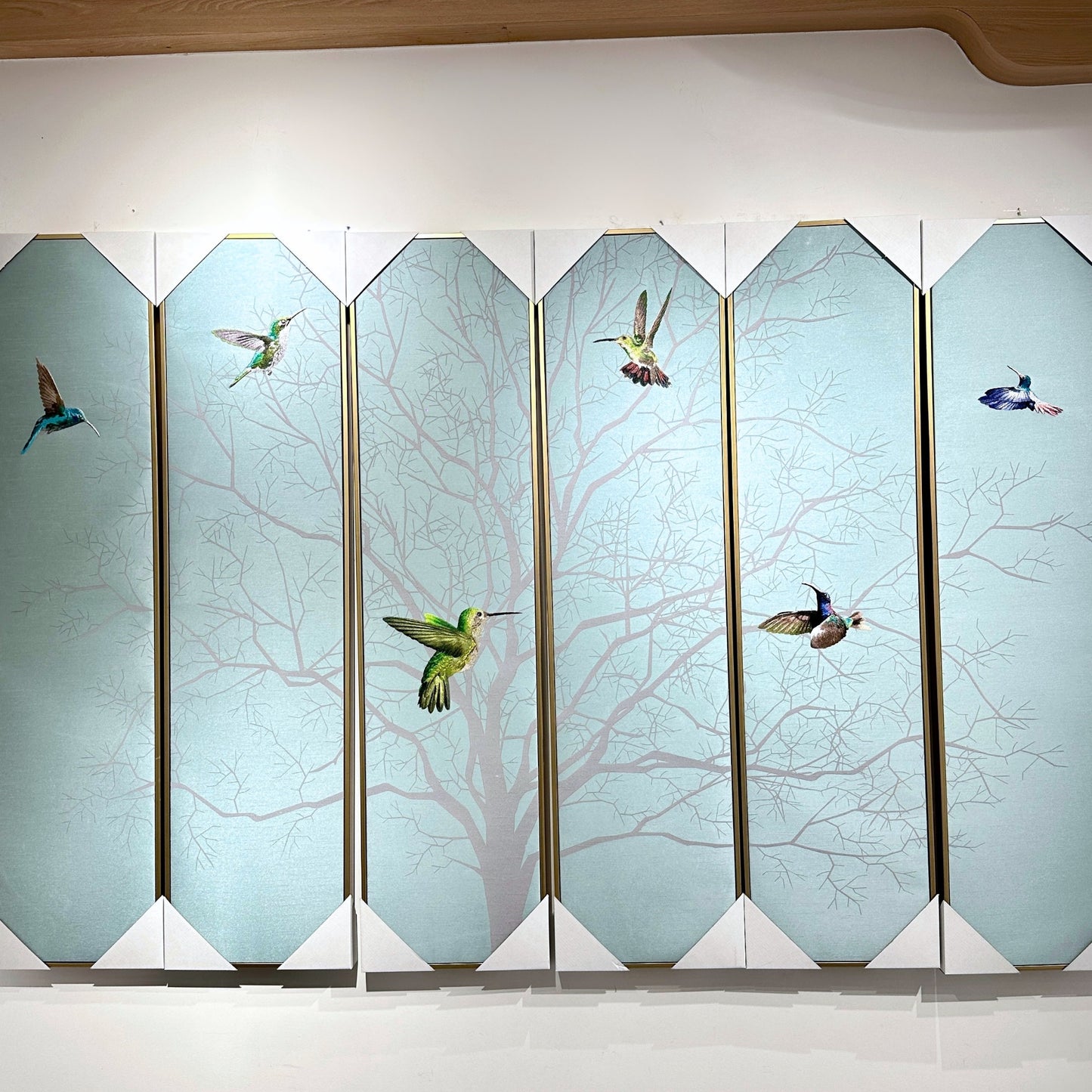 Skybound – Nature inspired Mixed Media Wall Art (Set of 6) ~ 6.5 ft x 4 ft