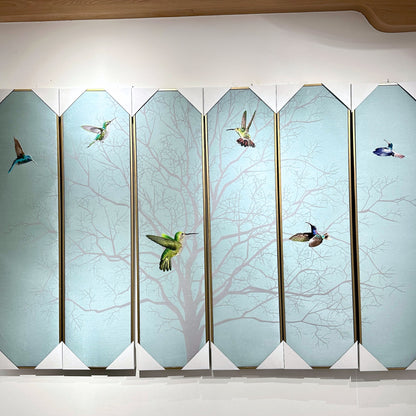 Skybound – Nature inspired Mixed Media Wall Art (Set of 6) ~ 6.5 ft x 4 ft