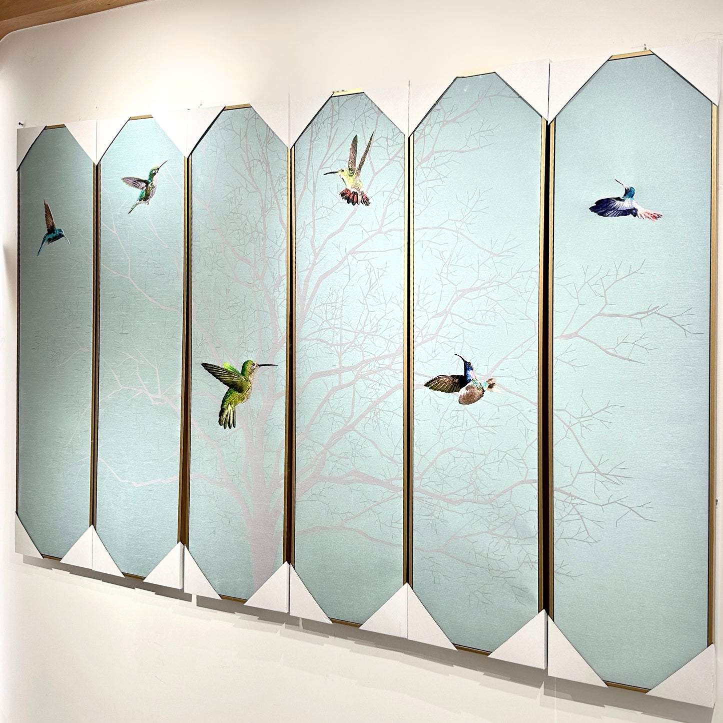 Skybound – Nature inspired Mixed Media Wall Art (Set of 6) ~ 6.5 ft x 4 ft