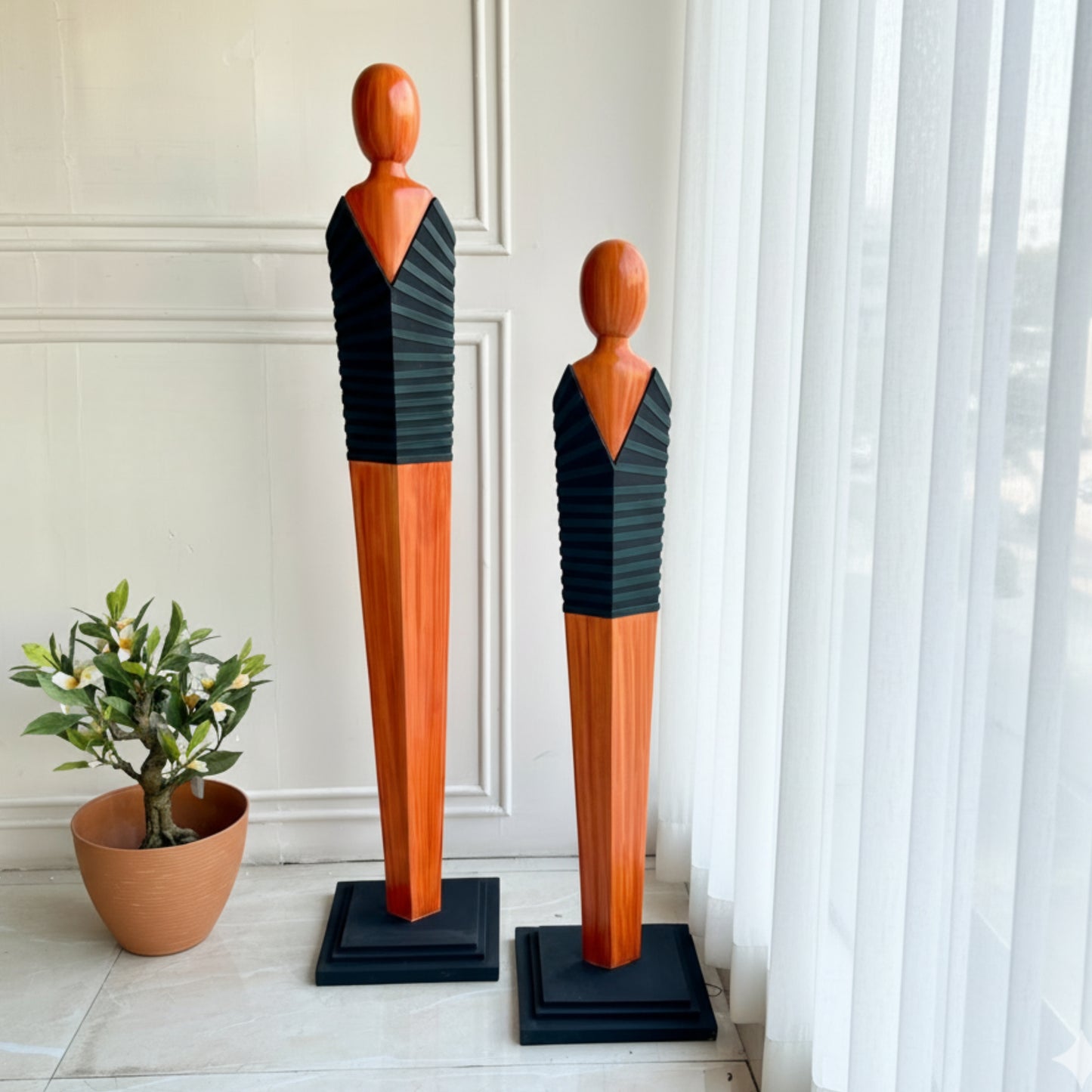 The Modernists - Human Floor Sculptures ~ 5 ft Tall