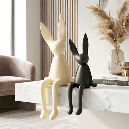 Hoppers - Ceramic Bunny Showpieces (Set of 2) - Style 2