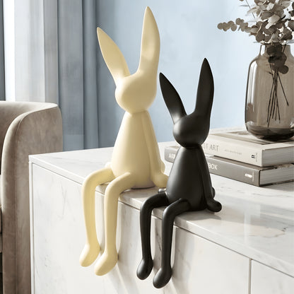 Hoppers - Ceramic Bunny Showpieces (Set of 2) - Style 2