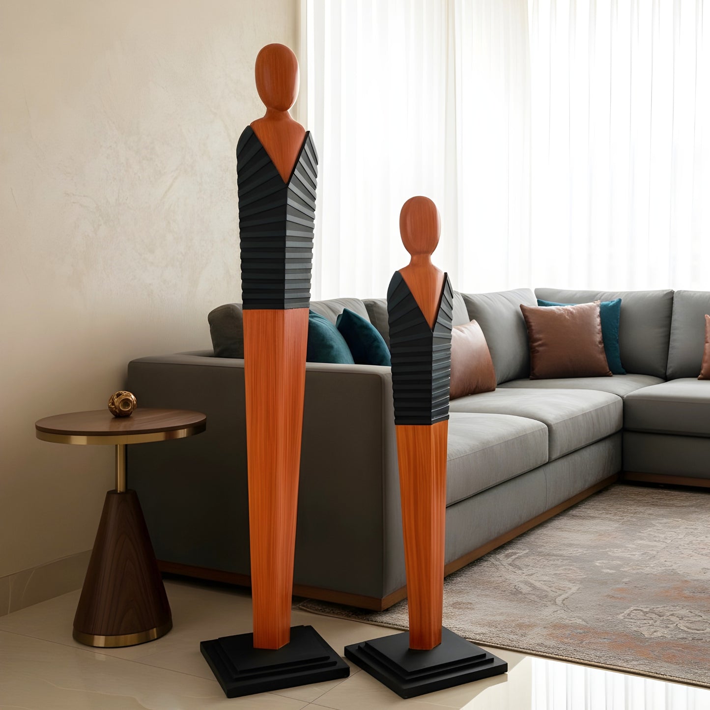 The Modernists - Human Floor Sculptures ~ 5 ft Tall