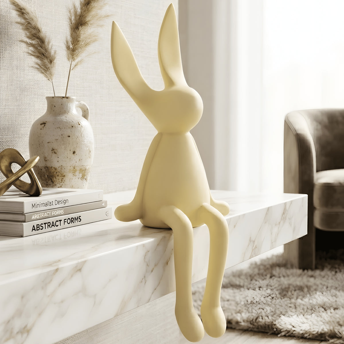 Hoppers - Ceramic Bunny Showpieces (Set of 2) - Style 2