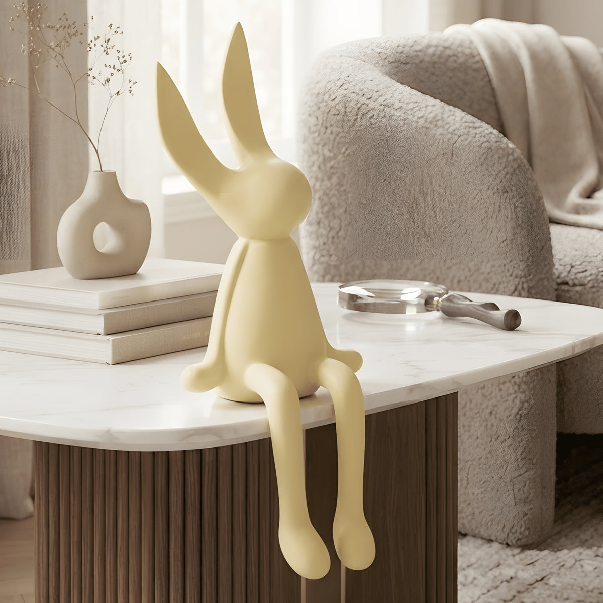Hoppers - Ceramic Bunny Showpieces (Set of 2) - Style 2