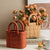 The Chic Bloom Bag Style Ceramic Table Vase - Red