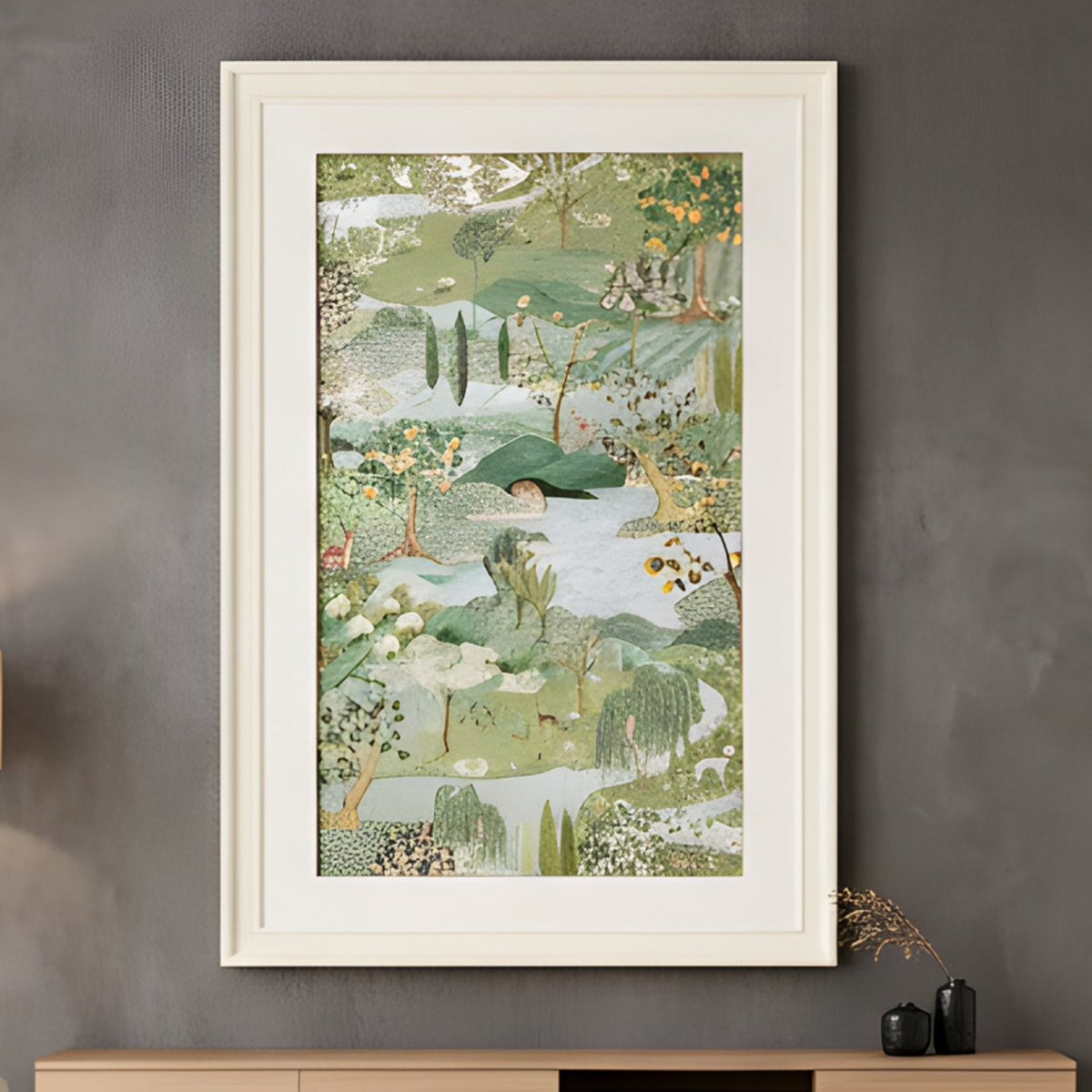 Edenia – Nature Inspired 3D detailing Premium Wall Art ~ 6 ft x 4 ft