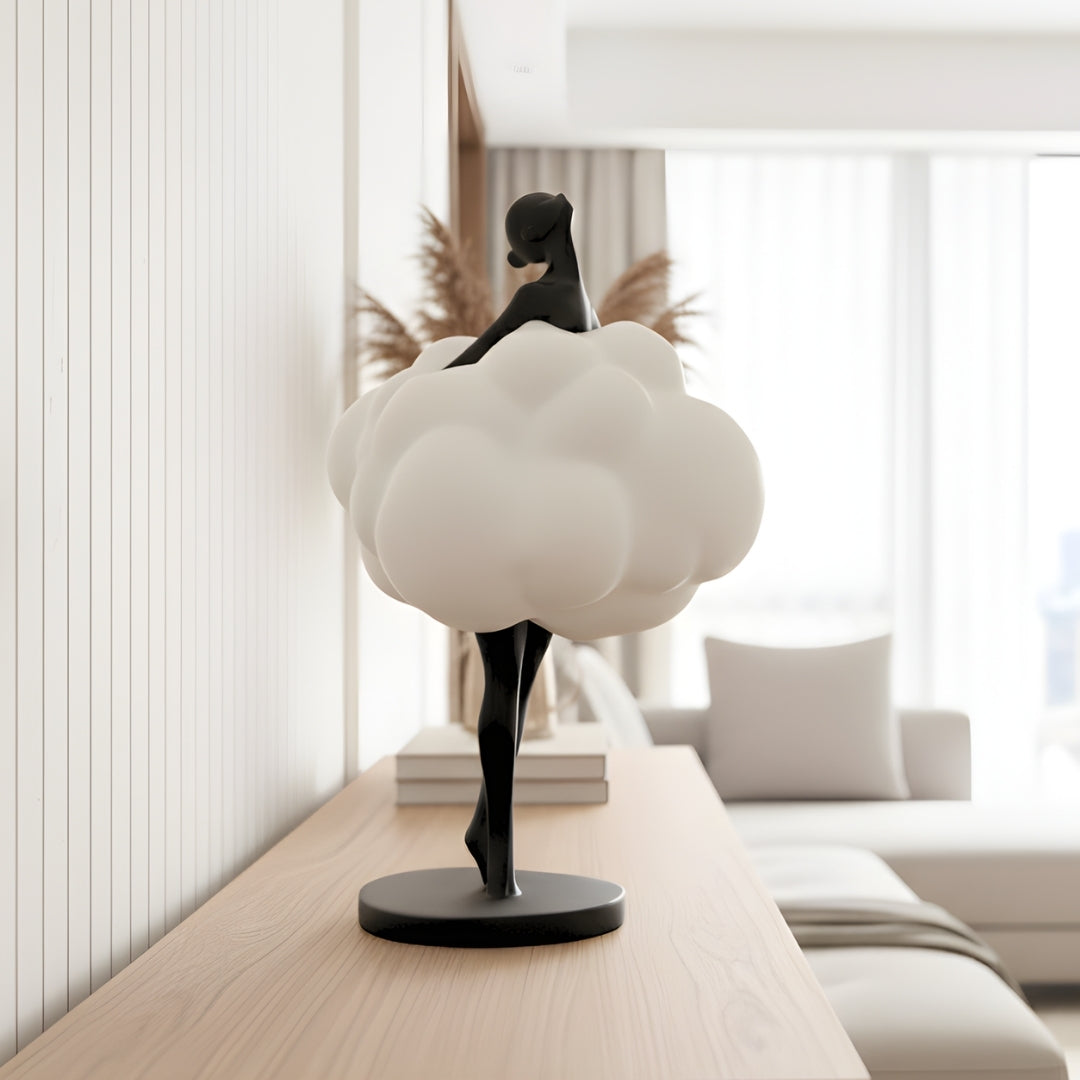 Black & White Modern Abstract Lady Sculpture