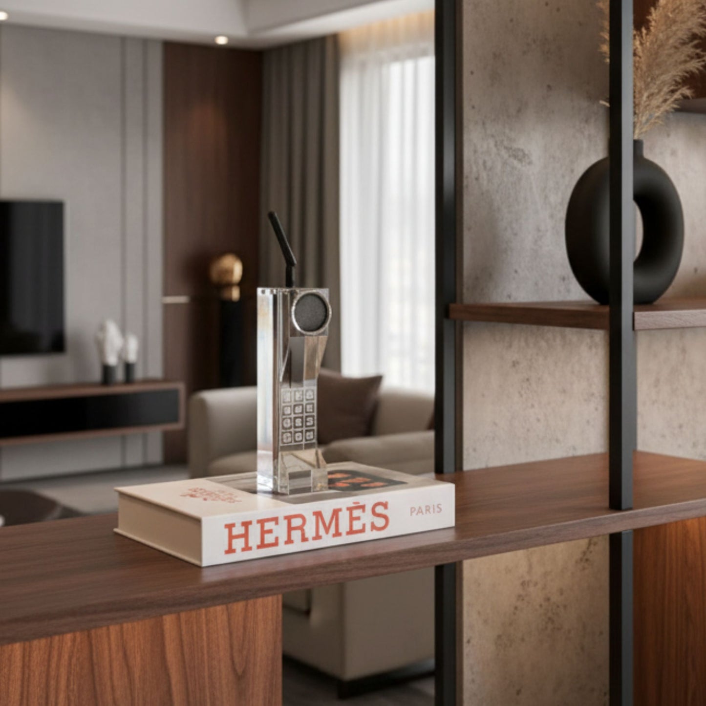 Redial - Crystal Vintage Style Telephone Showpiece - Style 3