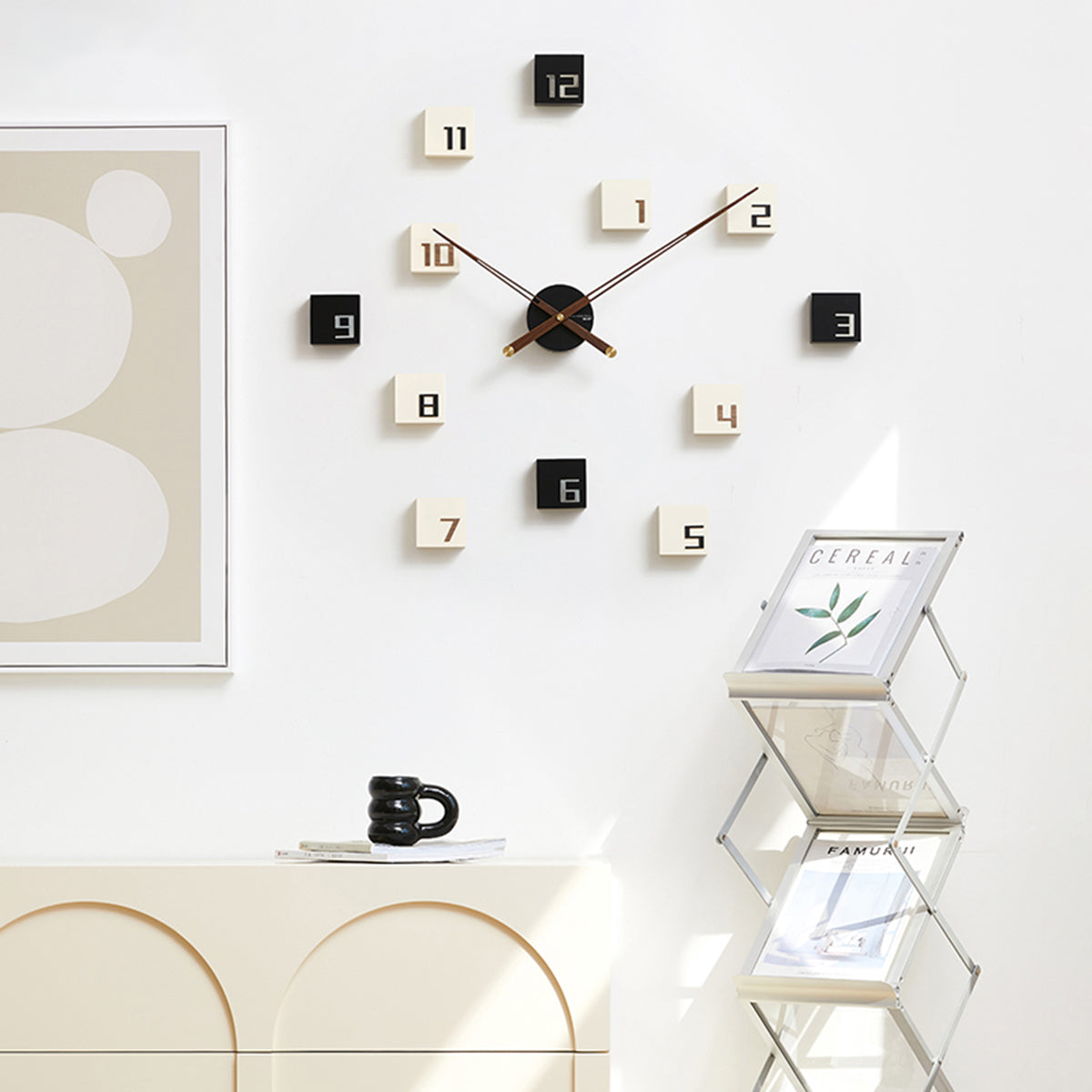 Eye of the Hurricane - Designer Wall Clock - Style 3 ~ 3 x 2.5 ft