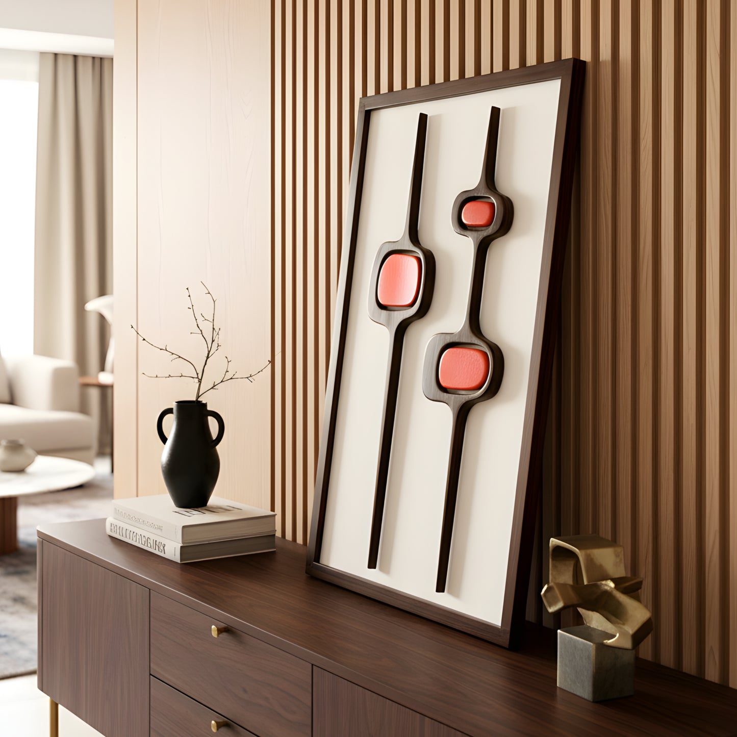 Pulse - Modern Abstract Premium Wall Art ~ 3 ft x 2 ft