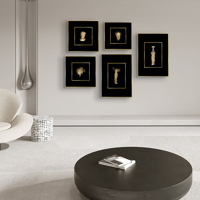 Premium Wall Art The Role Mosaic - Greek Figure Heads 3D Premium Wall Art