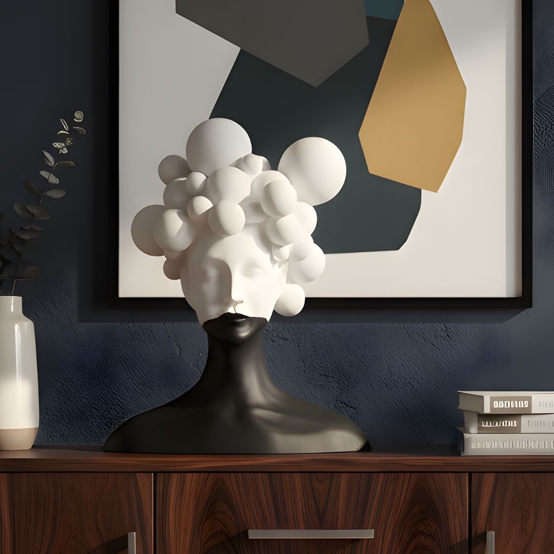 Mindscape - Modern Abstract Lady Figurine Sculpture ~ 1.5 Feet Tall