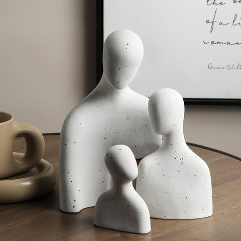The Common Thread of Love - Ceramic Table Showpiece Set of 3