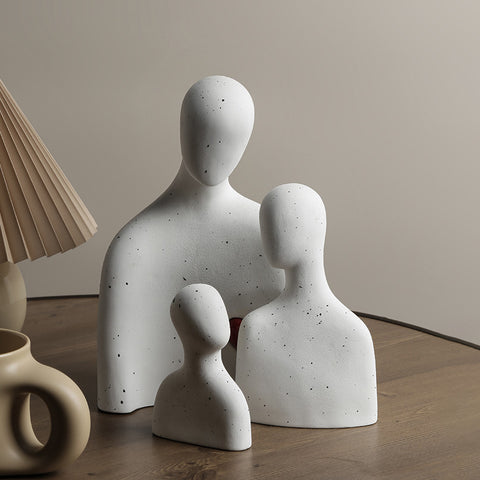 The Common Thread of Love - Ceramic Table Showpiece Set of 3