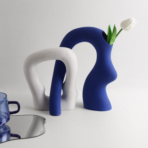 Gateway of Transformation Ceramic Table Vase Set of 2