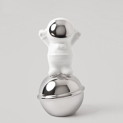Showpiece The Benevolent Rider of The Space - Ceramic Astronaut Table Showpiece