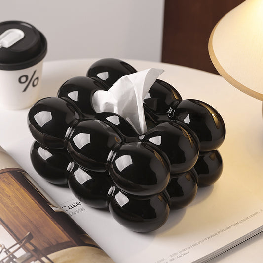 Tissue Box Bubbly Twist Ceramic Tissue Box