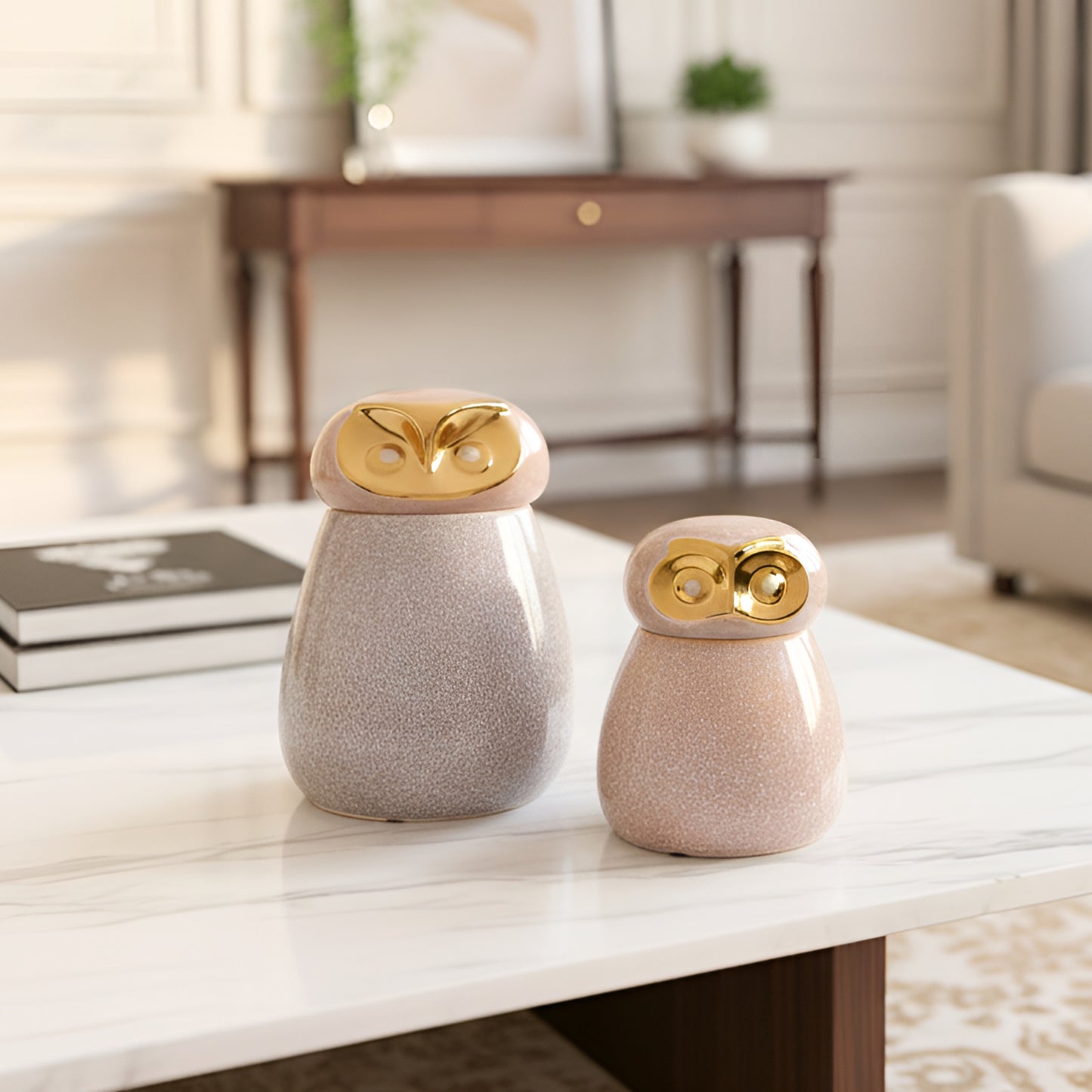 The Keepers - Owl Inspired Storage Jars & Showpiece