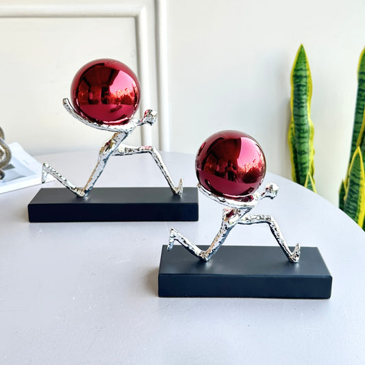 Herculean - Metallic Finish Human Figurine