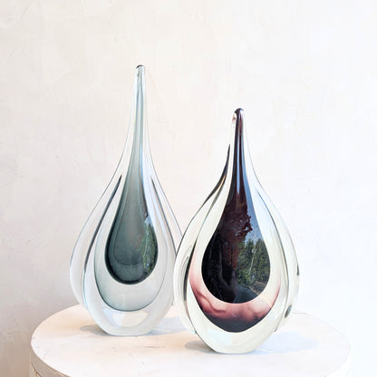 Rain - Sculptural Glass Showpiece